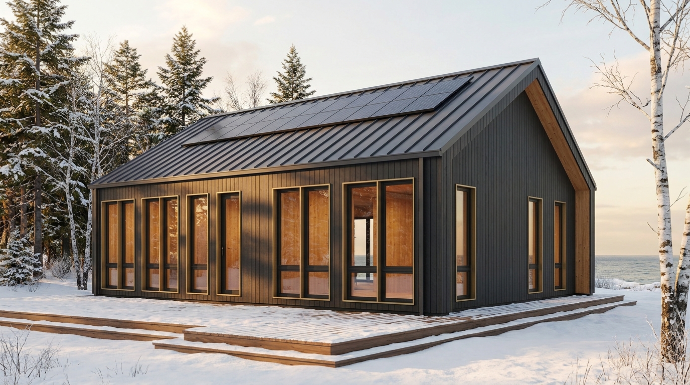 西の館 外観 — AI render based on BIM specs