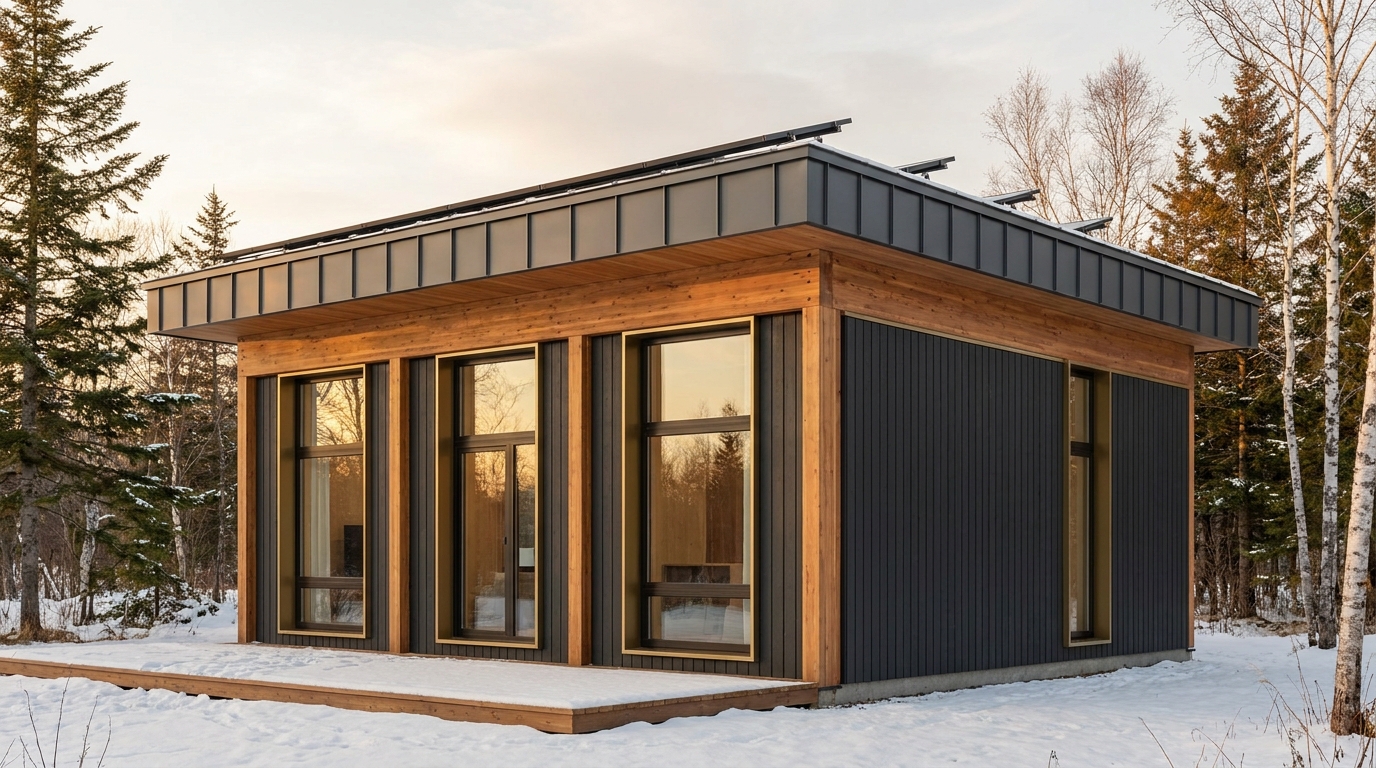 南の杜 外観 — AI render based on BIM specs