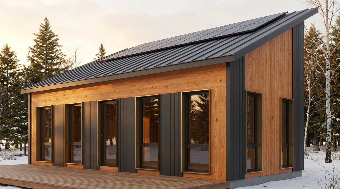 西の塔 外観 — AI render based on BIM specs