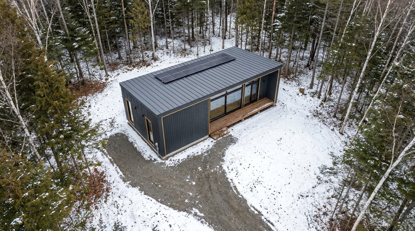 雪の小屋 配置