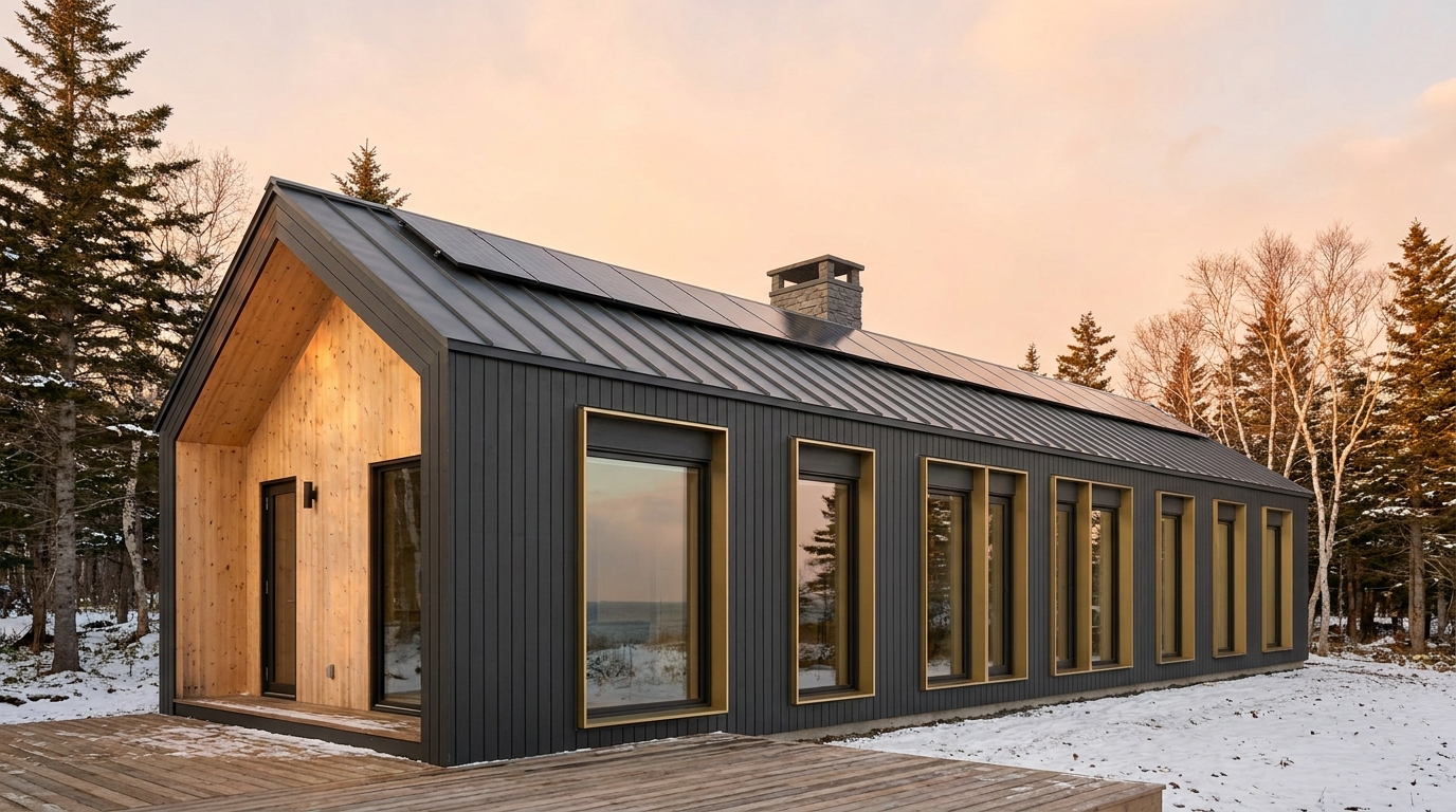 南の杜 外観 — AI render based on BIM specs