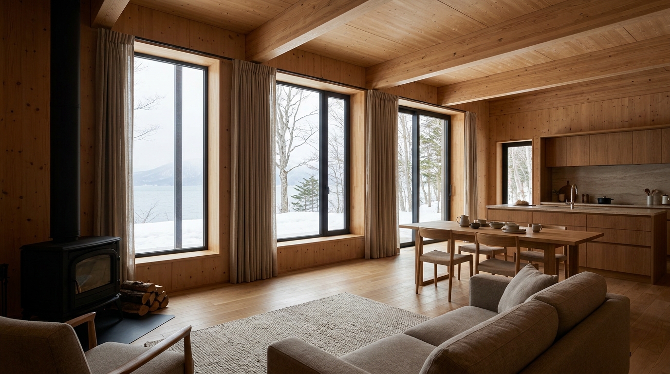 北の小屋 内観