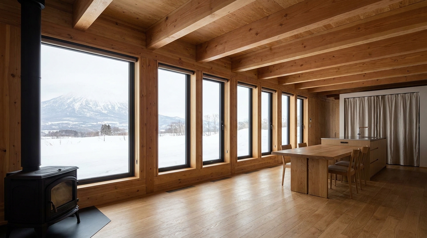 月の小屋 内観