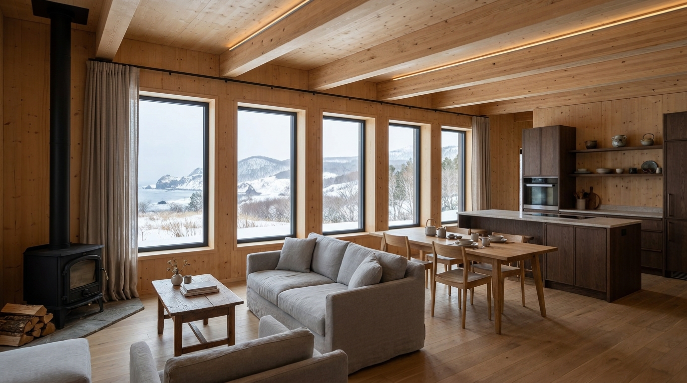 陽の小屋 内観
