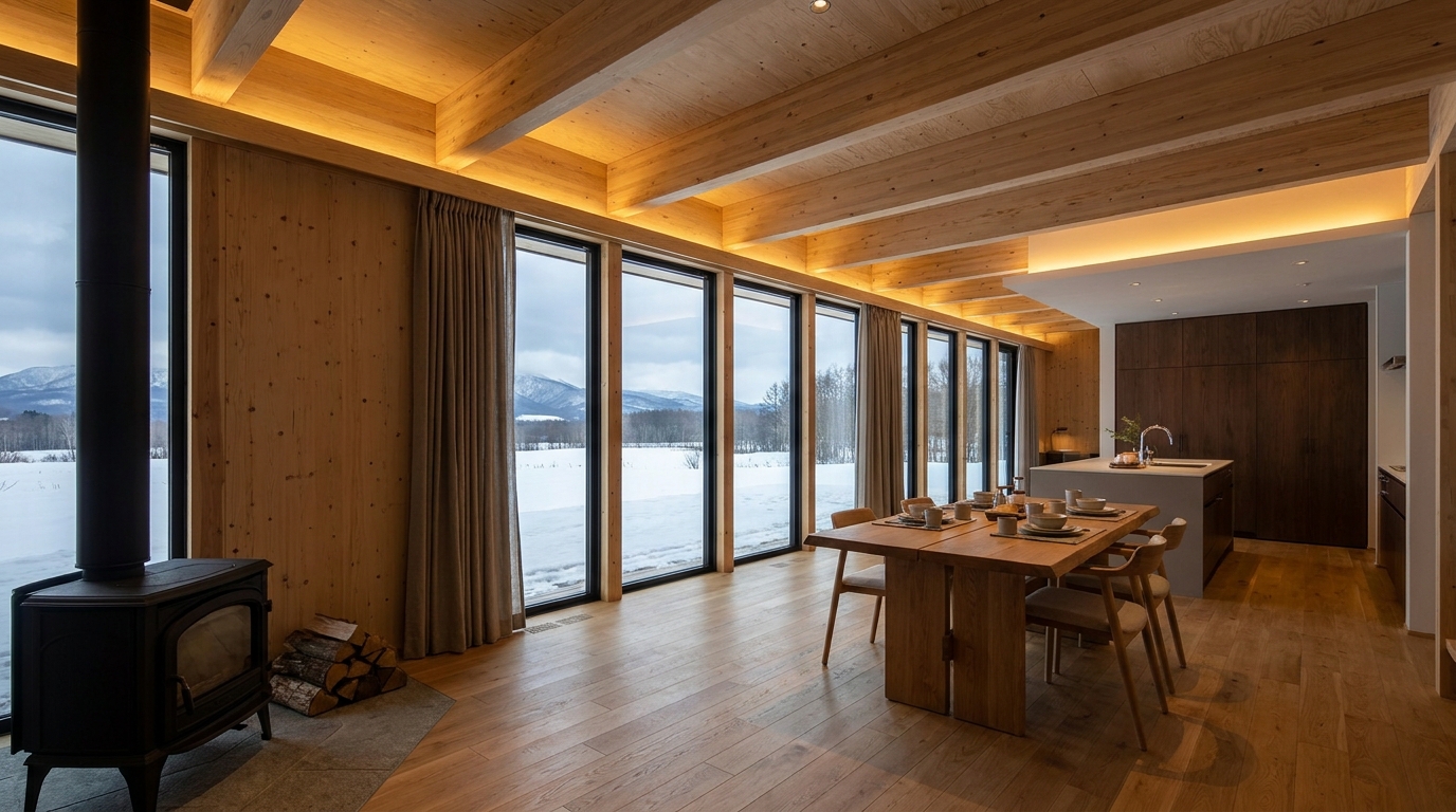 北の小屋 内観
