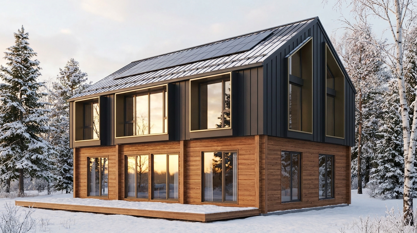 月の蔵 外観 — AI render based on BIM specs