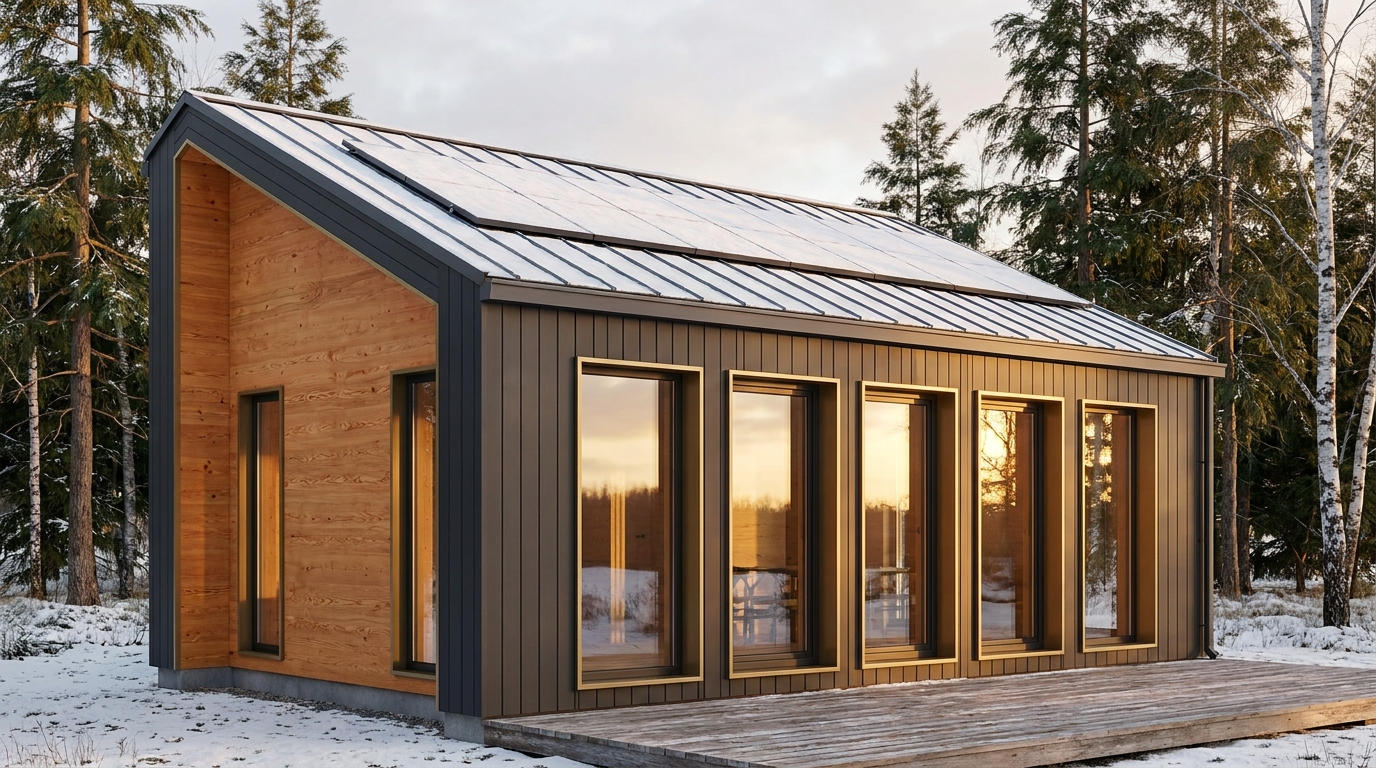 南の館 外観 — AI render based on BIM specs