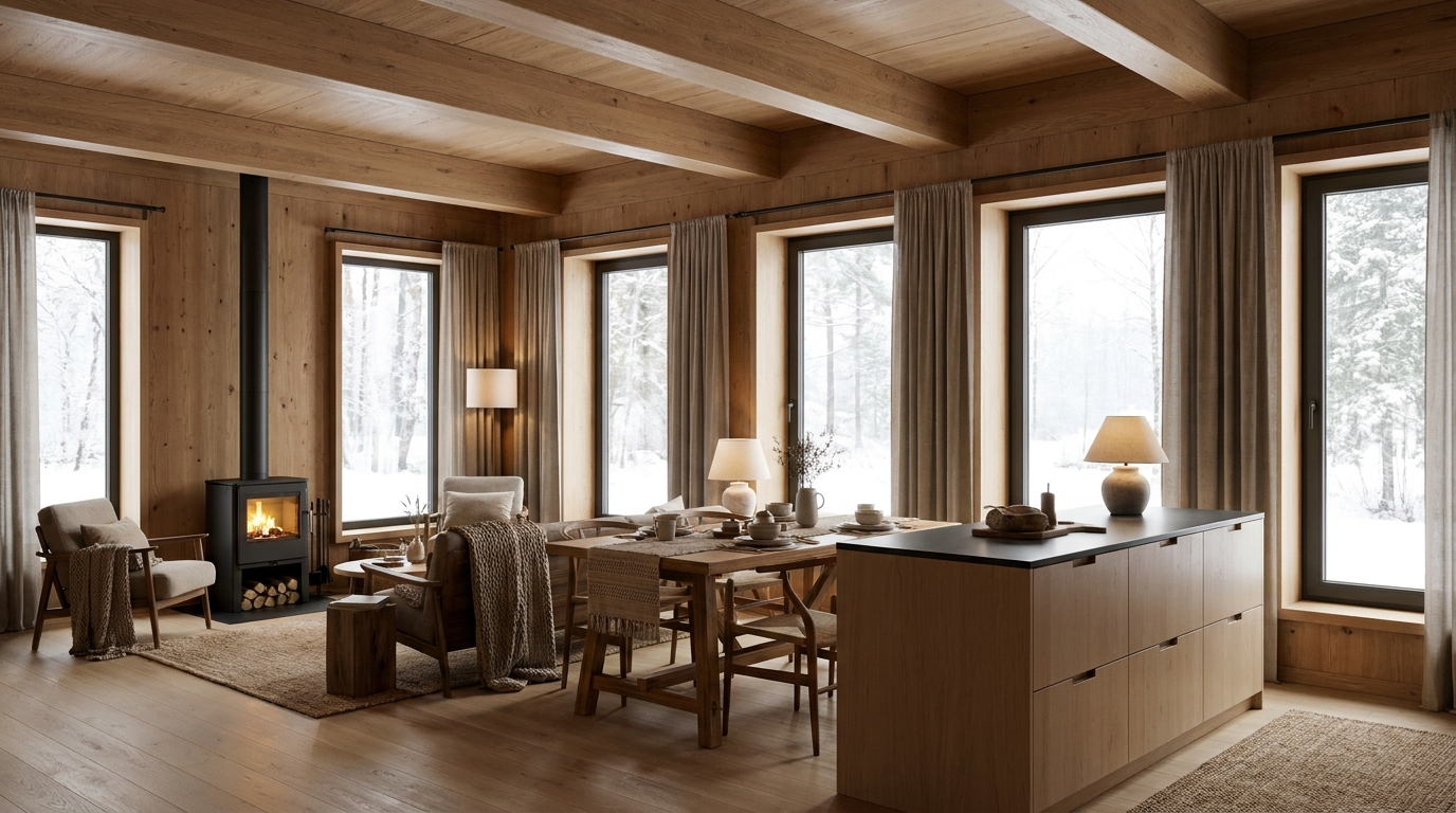 北の小屋 内観