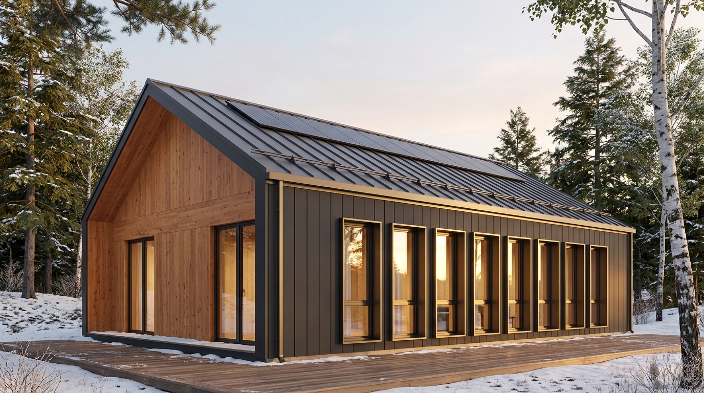 北の館 外観 — AI render based on BIM specs