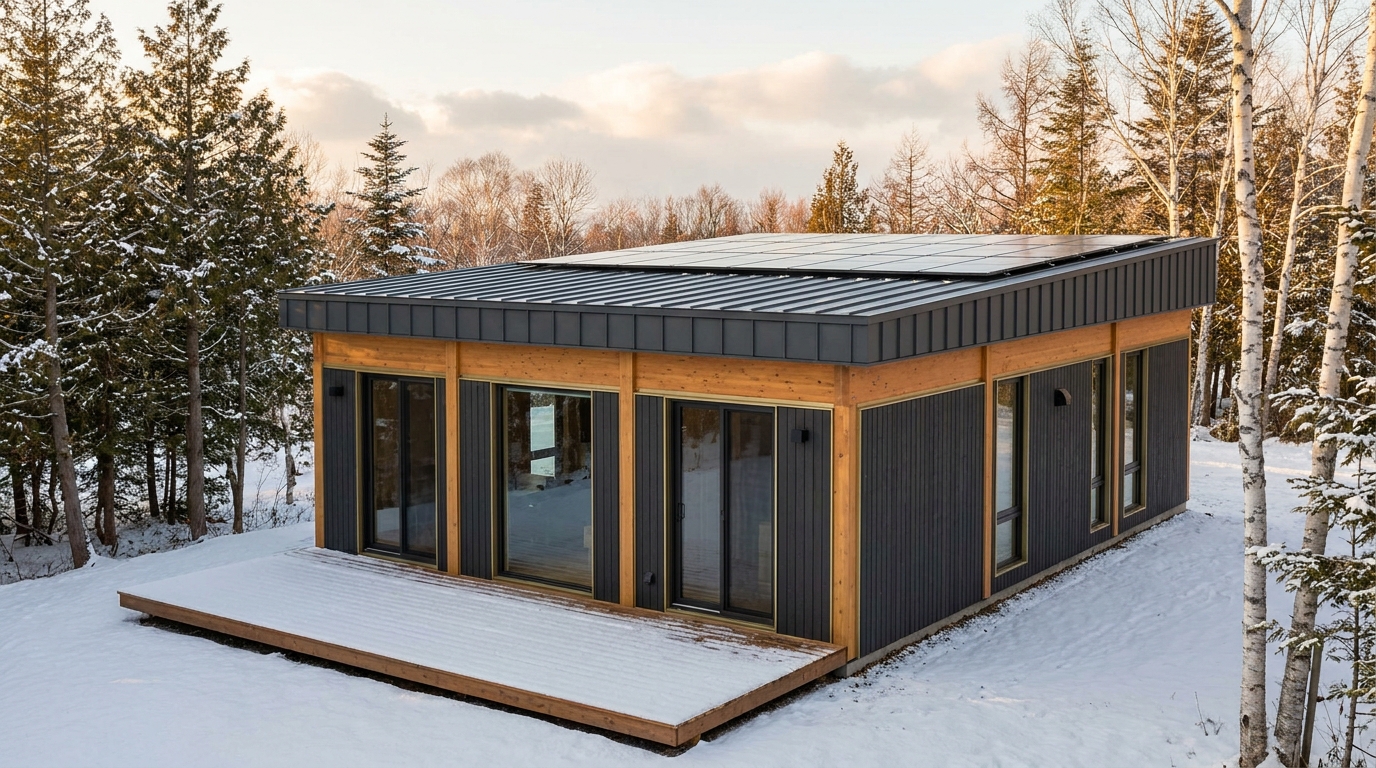 東の杜 外観 — AI render based on BIM specs