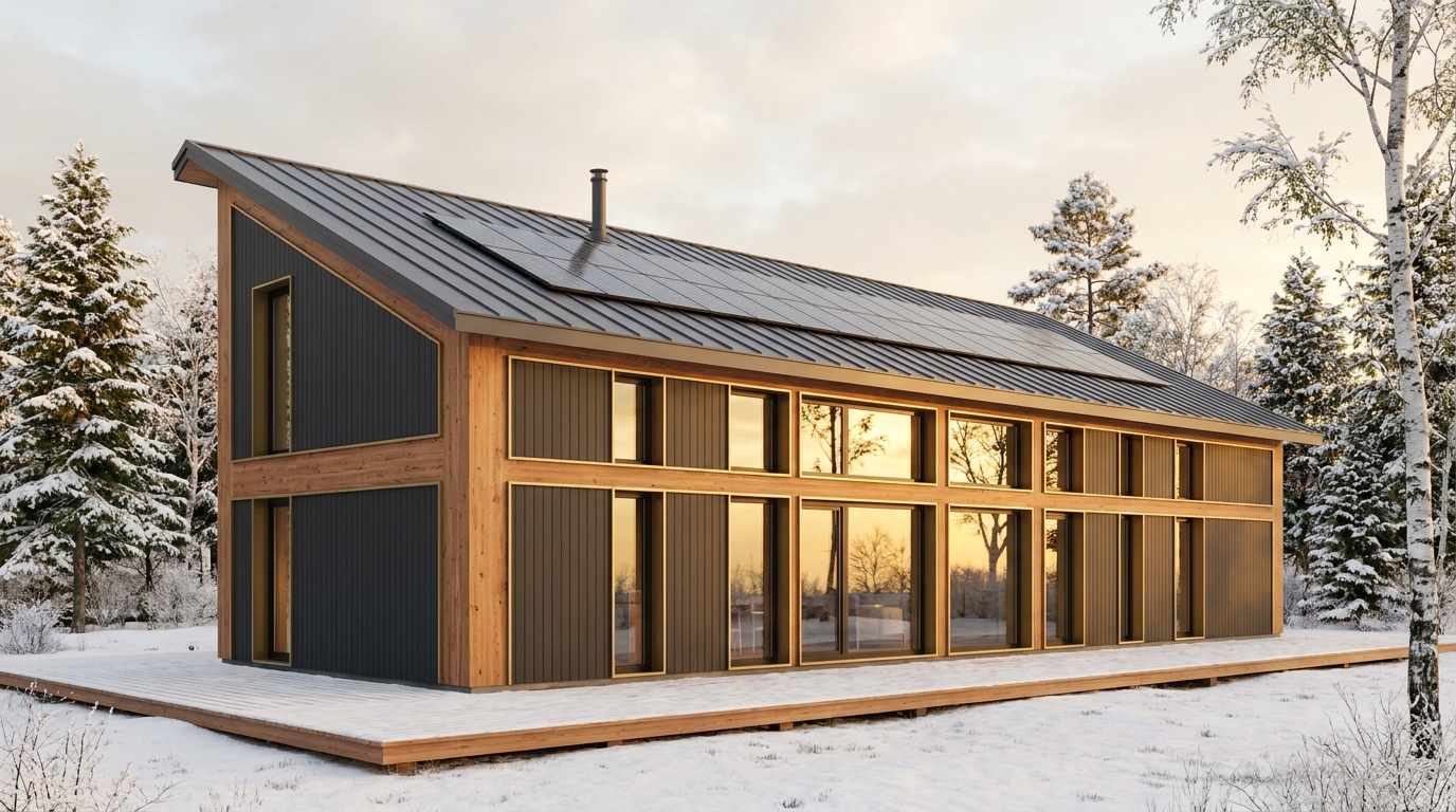 東の塔 外観 — AI render based on BIM specs