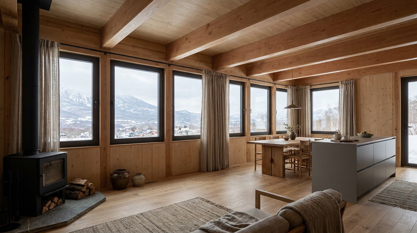 南の小屋 内観
