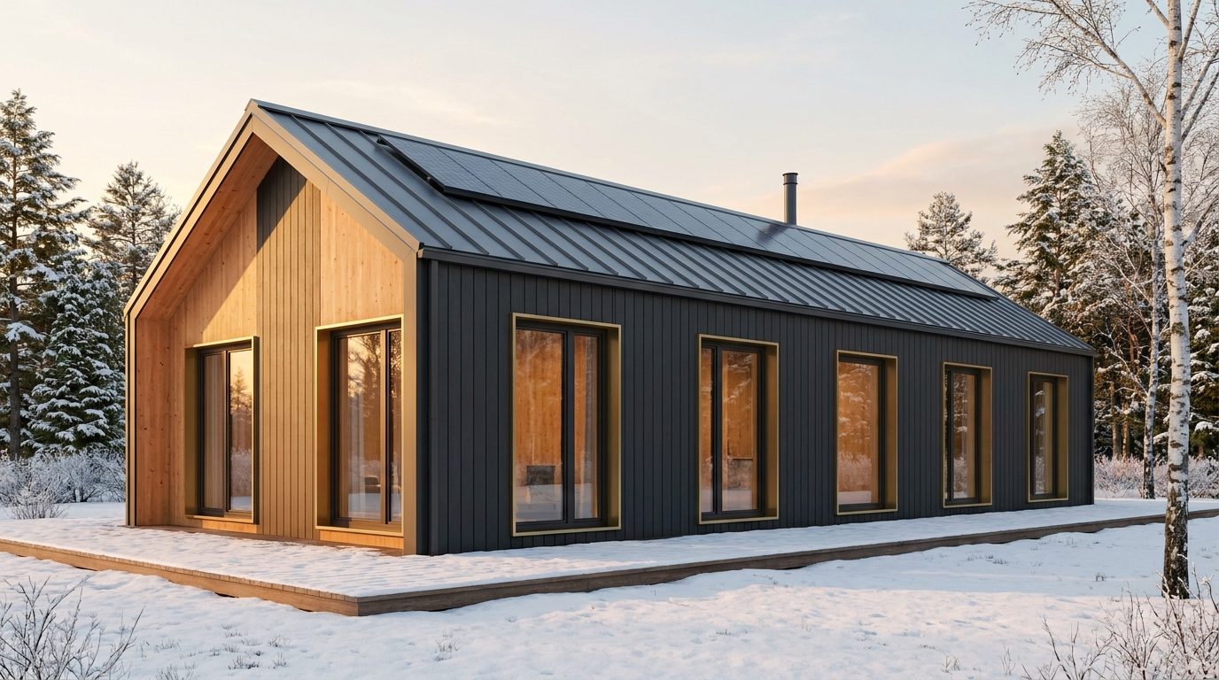 星の館 外観 — AI render based on BIM specs