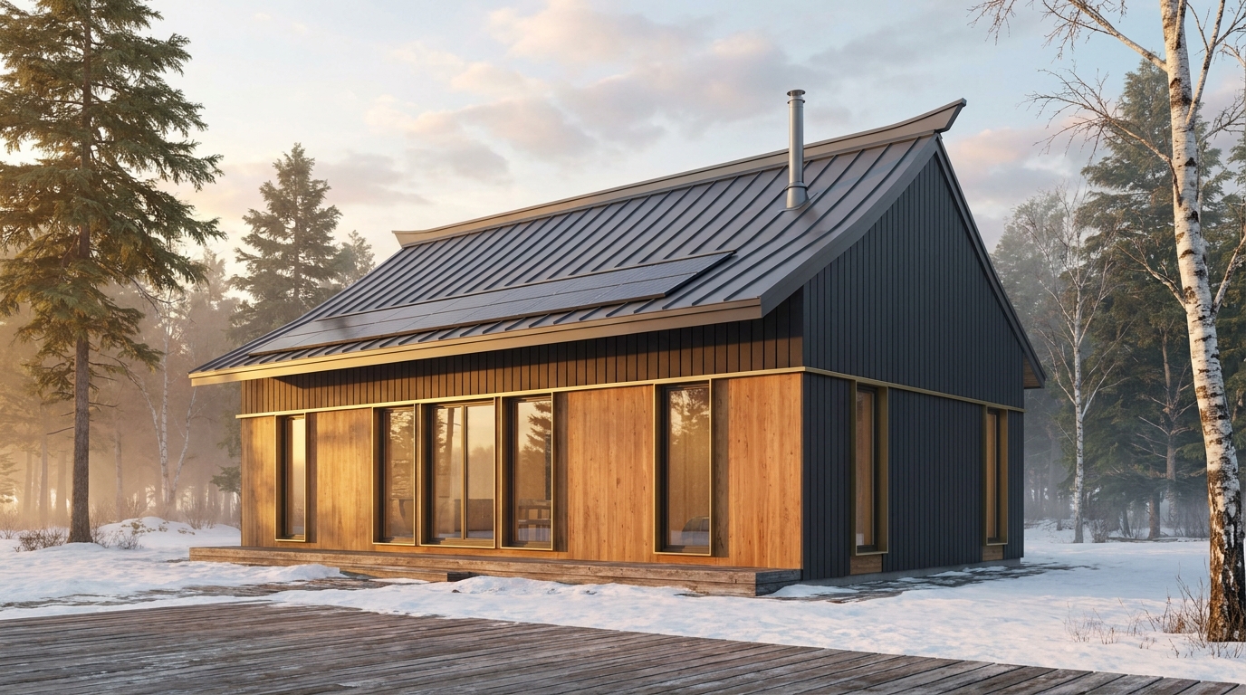 星の砦 外観 — AI render based on BIM specs