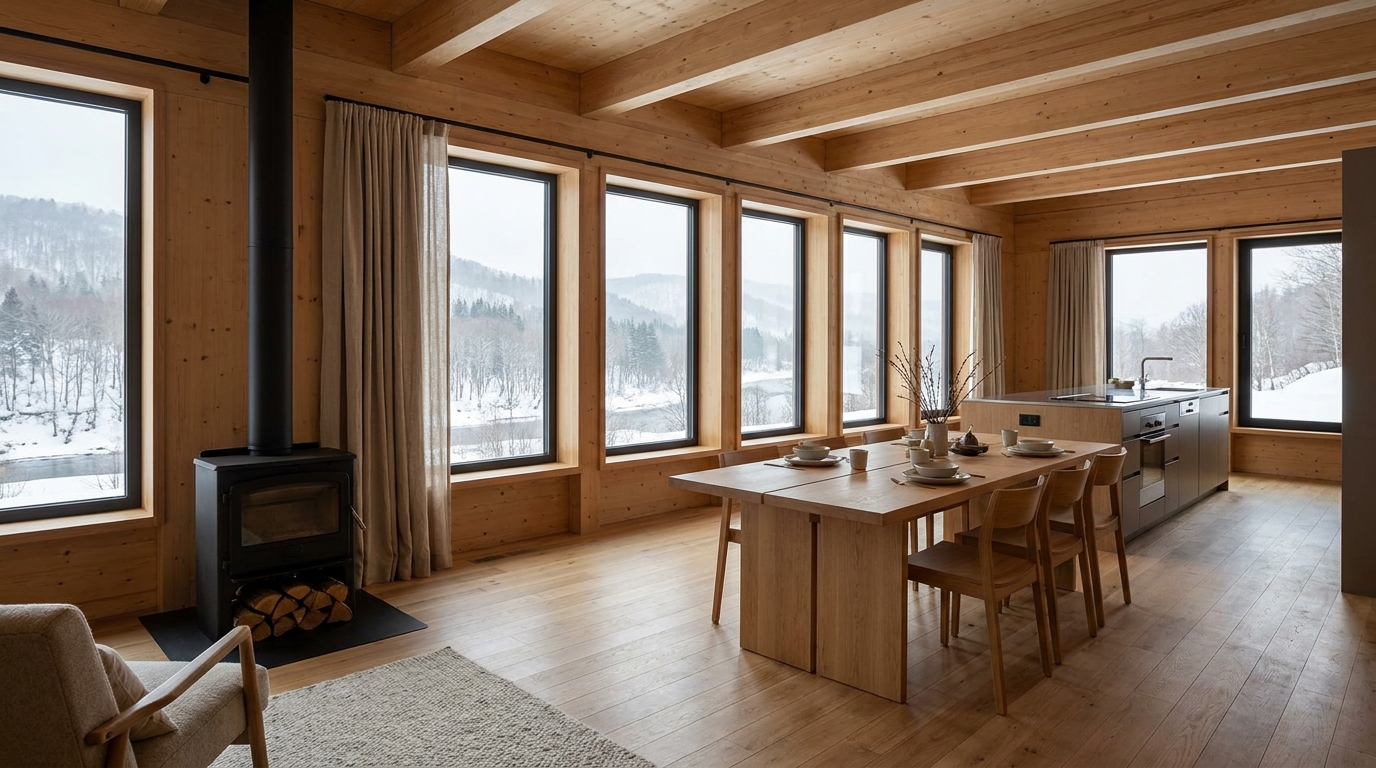 北の小屋 内観