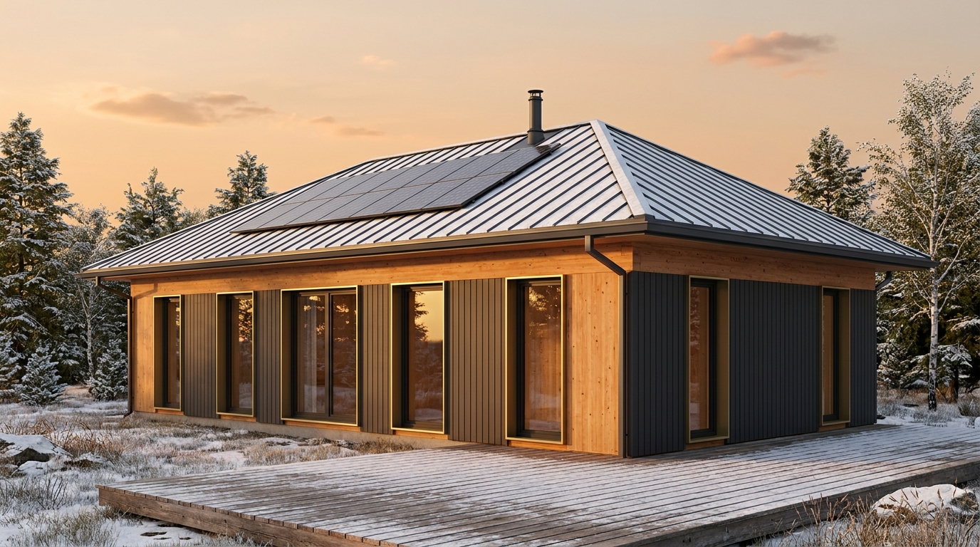 森の里 外観 — AI render based on BIM specs