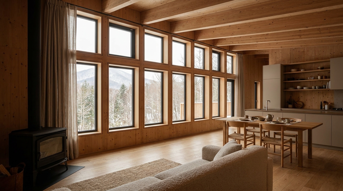 森の小屋 内観