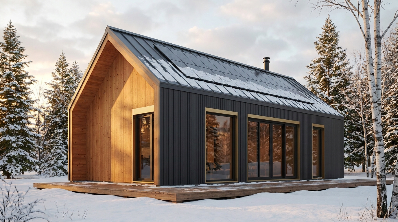 森の塔 外観 — AI render based on BIM specs