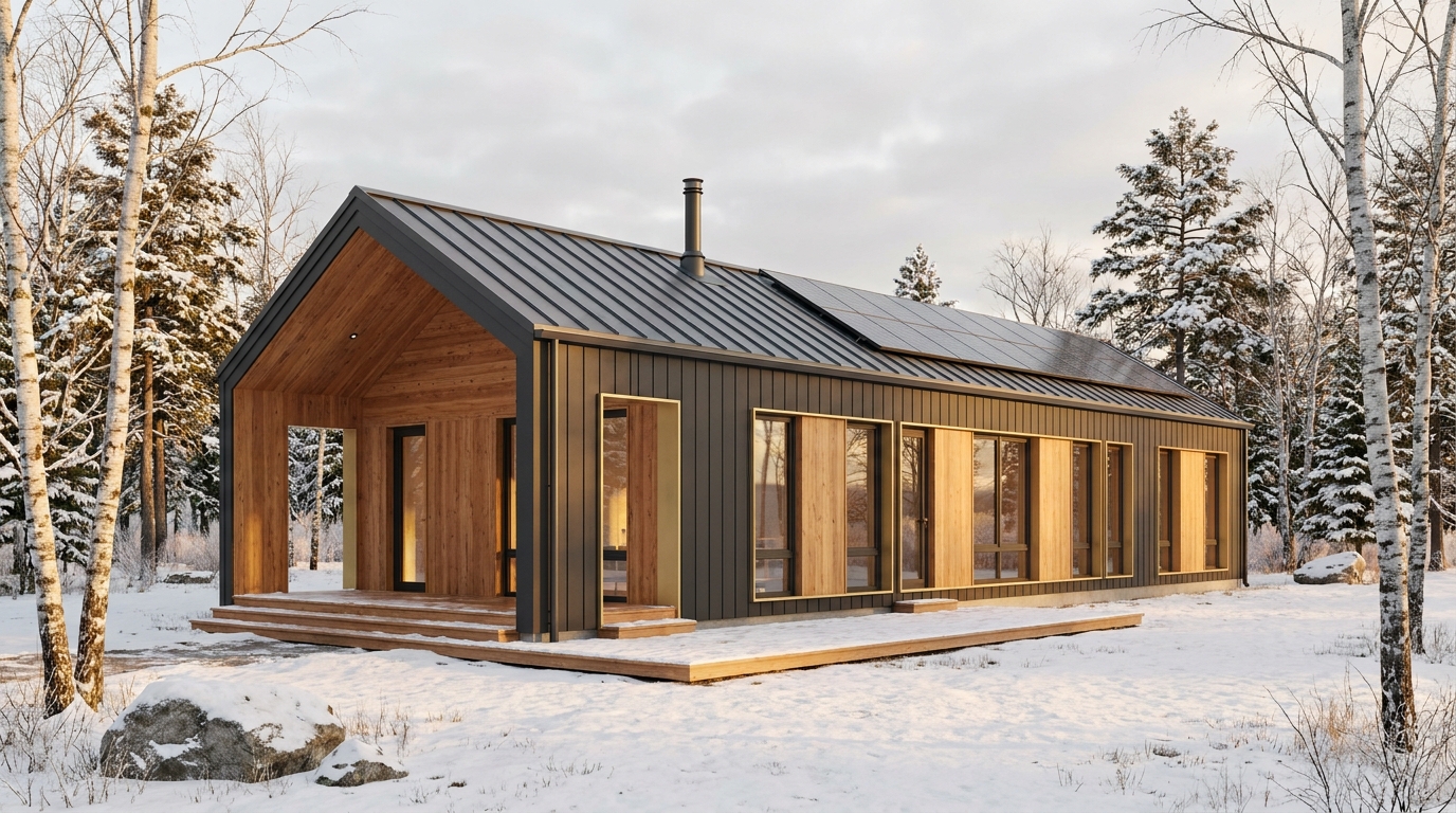 月の里 外観 — AI render based on BIM specs