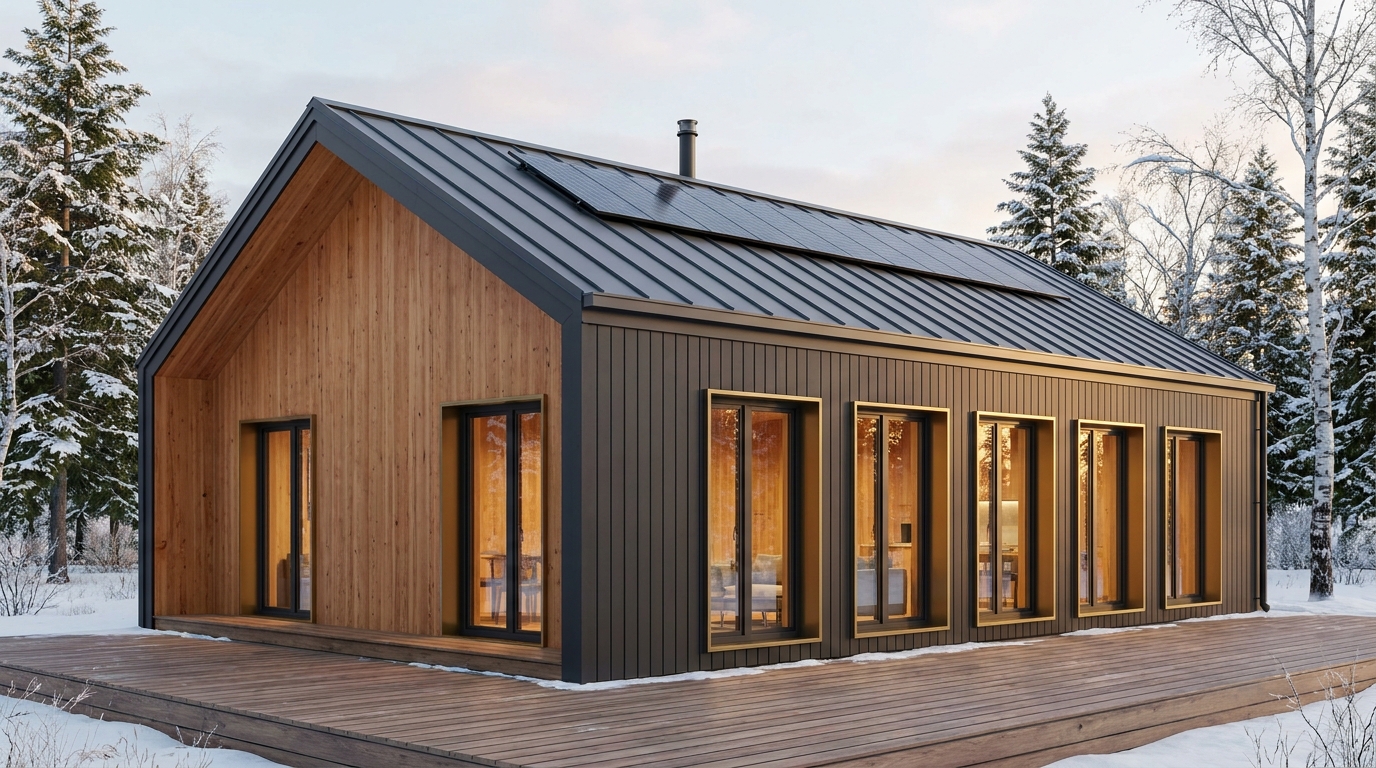 北の館 外観 — AI render based on BIM specs