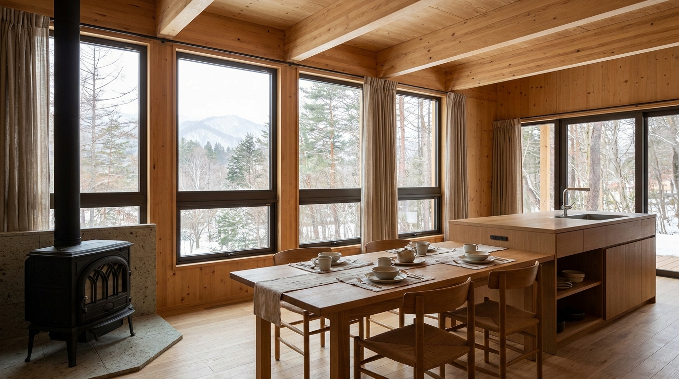 北の小屋 内観