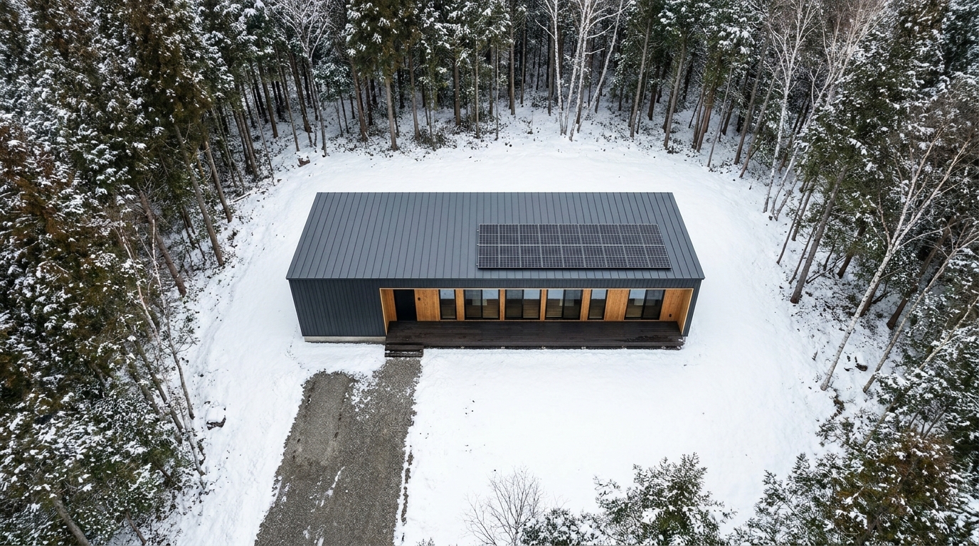雪の小屋 配置