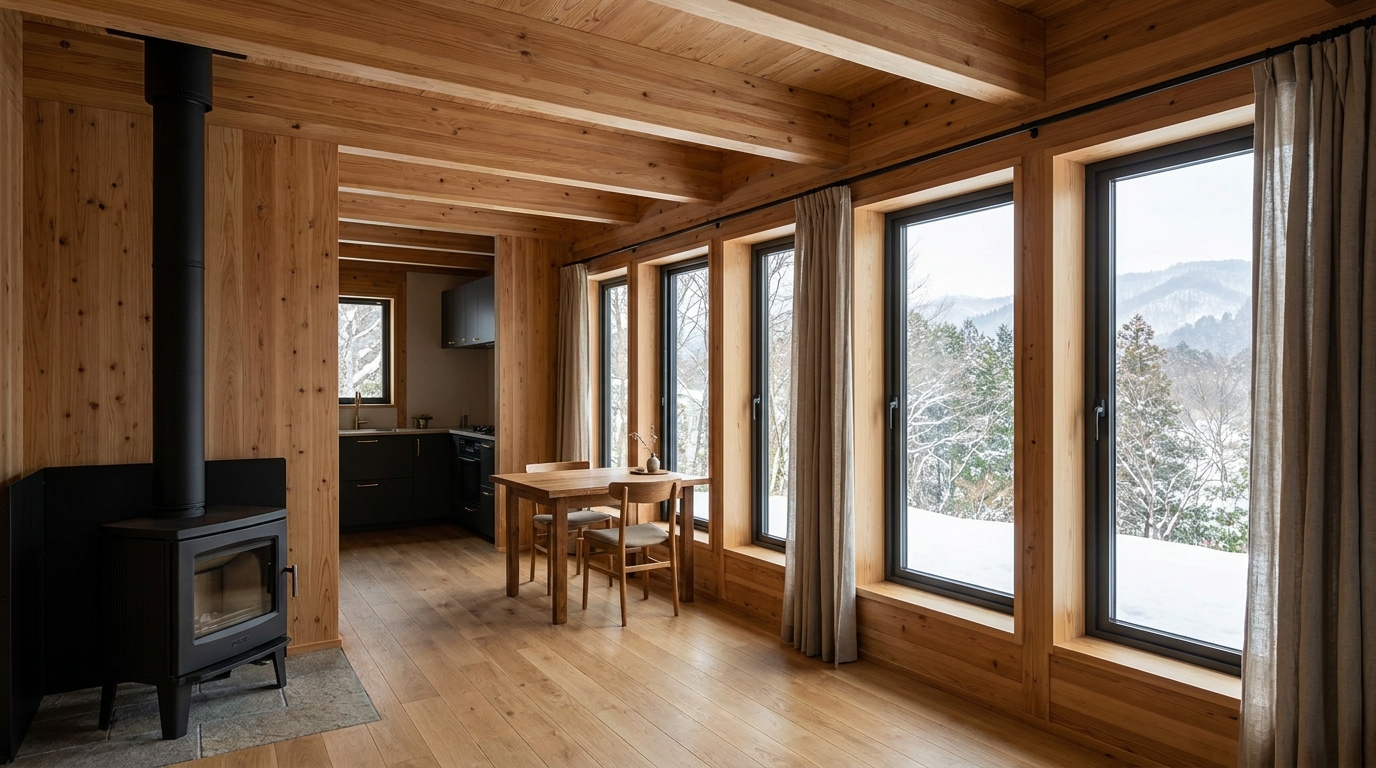 風の小屋 内観