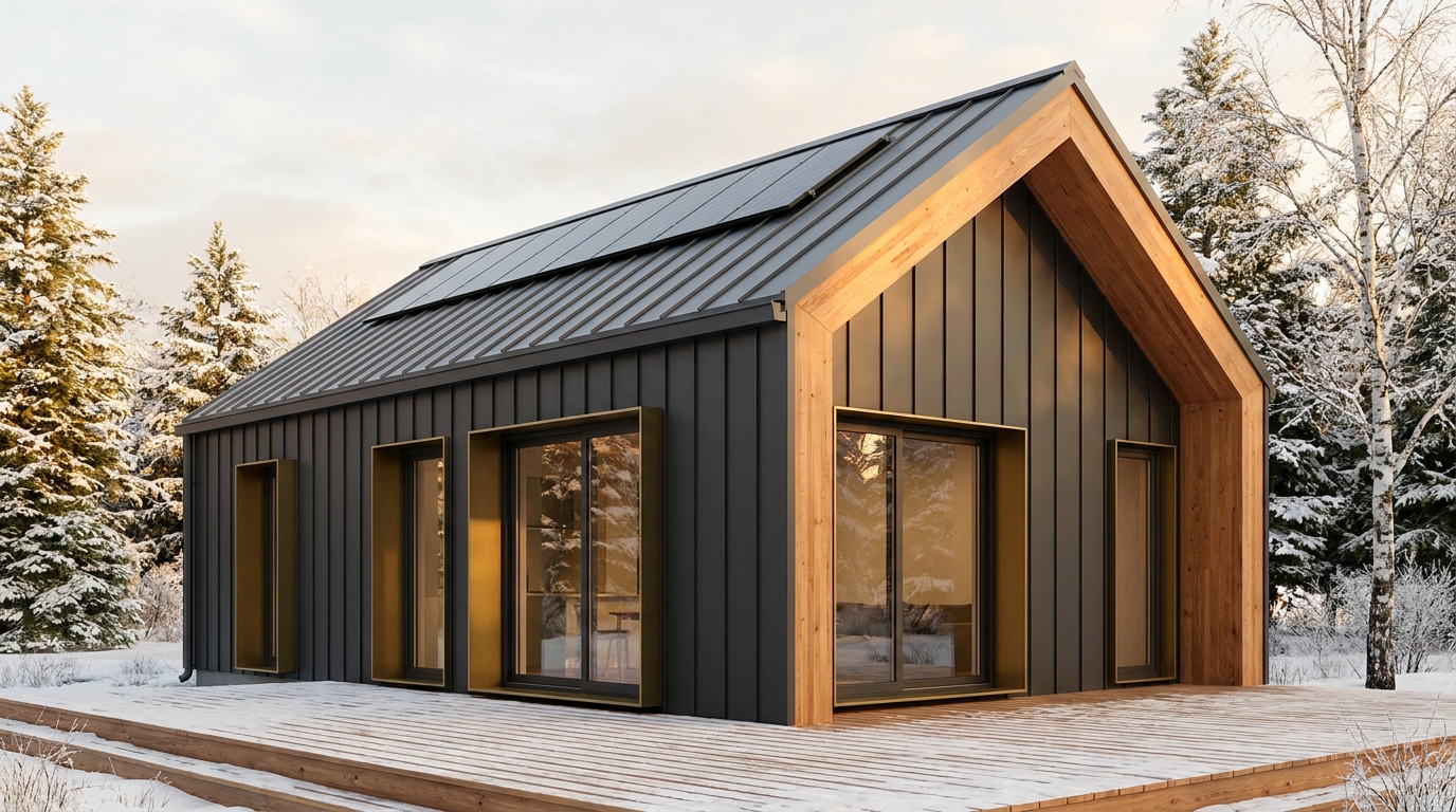 南の蔵 外観 — AI render based on BIM specs
