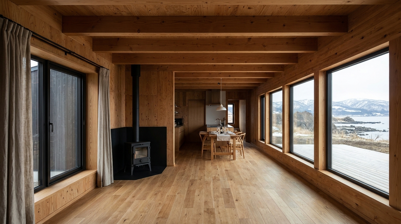 月の小屋 内観