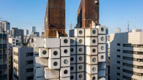 中銀カプセルタワー (Nakagin Capsule Tower)