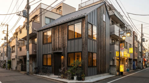 中野区中野 4 — 地下スタジオ + 住居