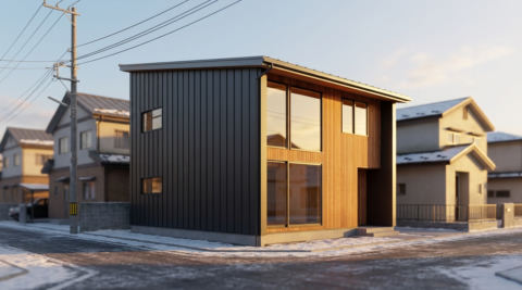札幌市北区篠路七条の家（CLT パネル版）