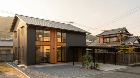 広島・書斎とライブラリのある静かな家