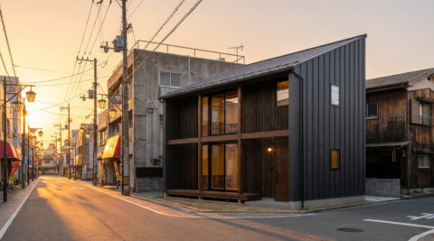 福岡・越屋根のある自然素材の家
