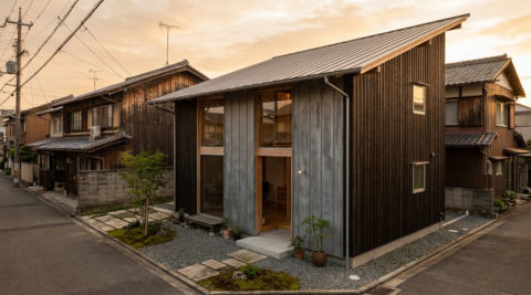 京都・越屋根のある自然素材の家