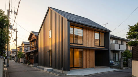 京都市右京区太秦蜂岡町の家
