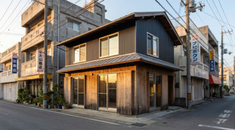 沖縄・書斎とライブラリのある静かな家