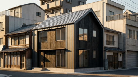 広島・狭小の町家