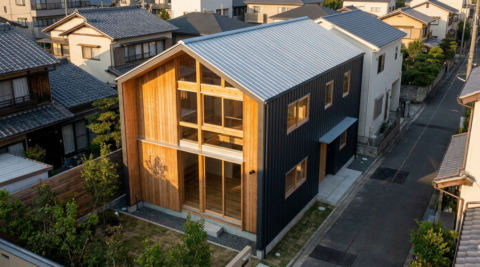 京都・書斎とライブラリのある静かな家