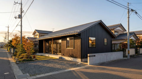秋田の鼠田の家