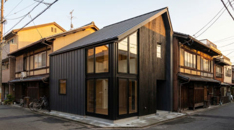 京都・書斎とライブラリのある静かな家