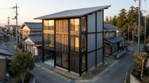 熊本市中央区 旗竿地の家