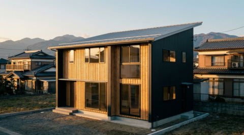 長野・越屋根のある自然素材の家