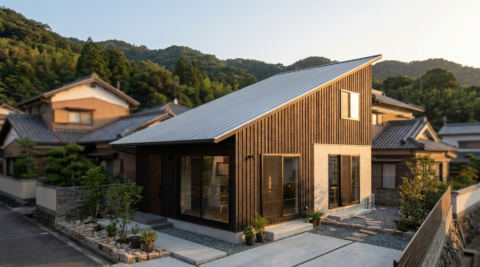 広島・書斎とライブラリのある静かな家