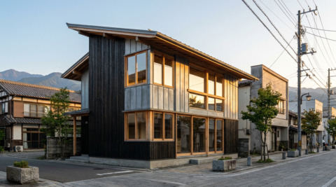長野・越屋根のある自然素材の家