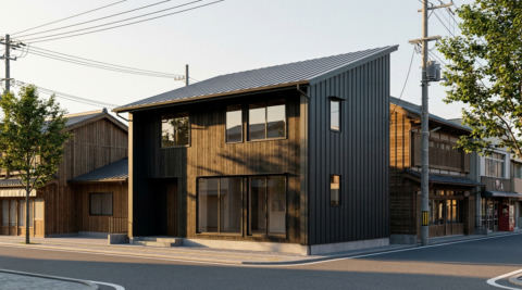 長野・越屋根のある自然素材の家