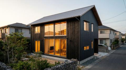 沖縄・茶室と縁側のある和の住まい