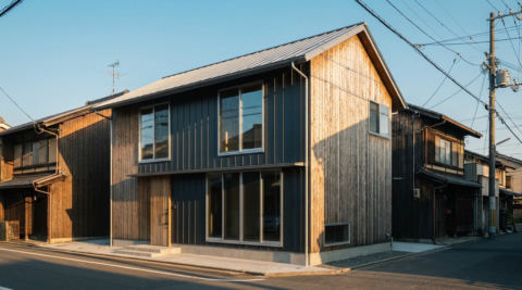 京都・越屋根のある自然素材の家