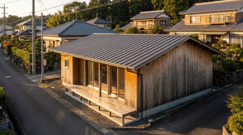 鹿児島・中庭のある回遊動線