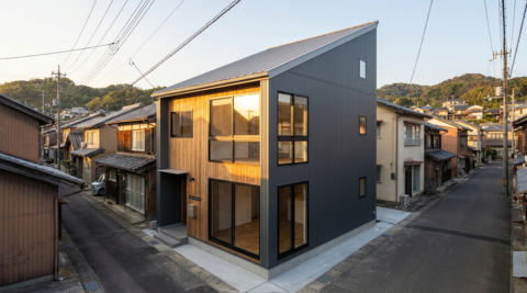 松江市 旗竿地の家